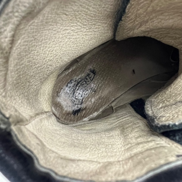 🚫SOLD|•FREEBIRD🦅BY STEVEN•| 'Chute' Manchester Combat Biker Boots Size 9 Black - Picture 10 of 16